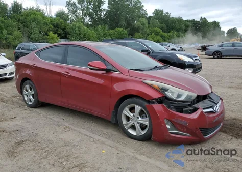 2016 Hyundai Elantra Se из США, поврежденный, VIN 5NPDH4AE8GH686555